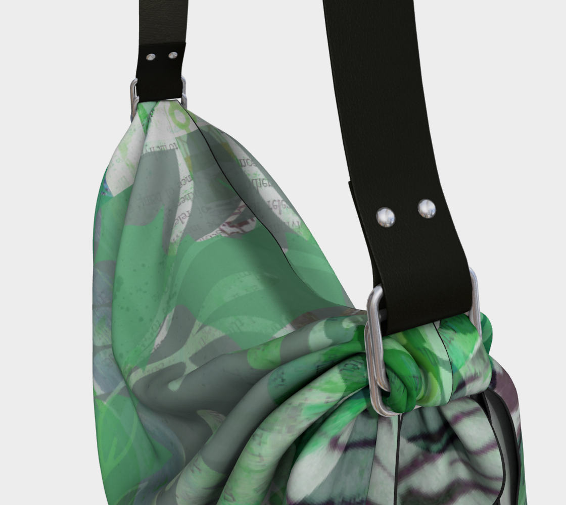 Flourish Soft Greens Origami Tote by Deloresart - deloresartcanada