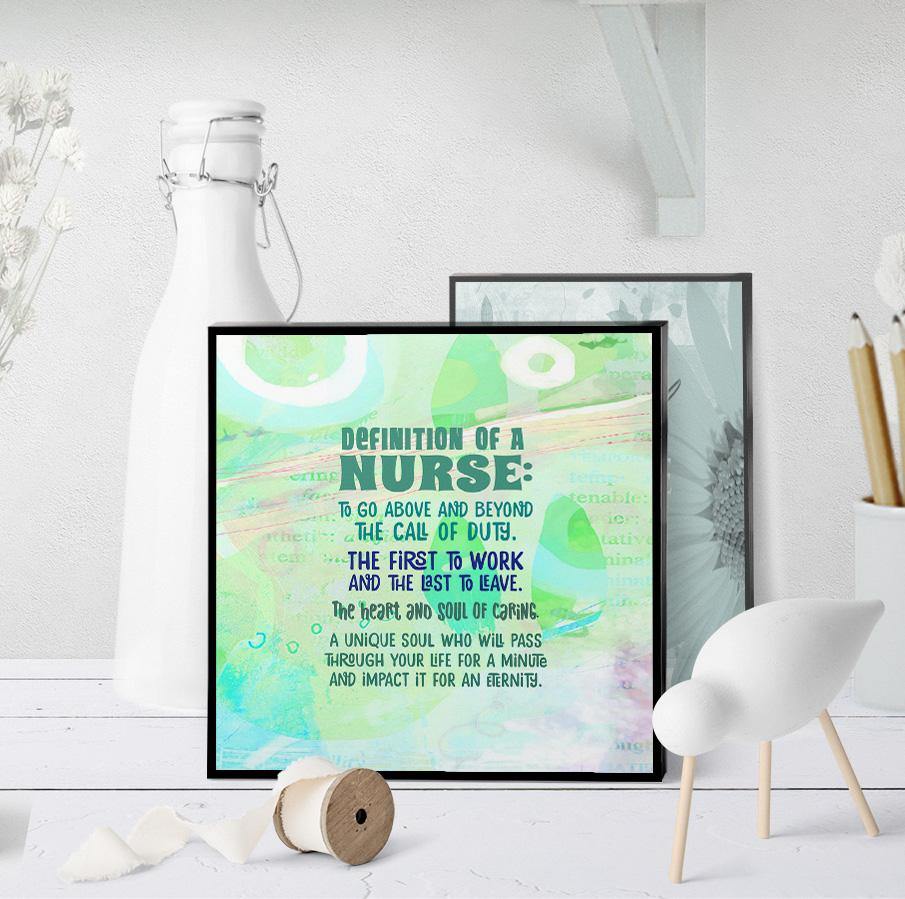 0736 Definition Of A Nurse Art - deloresartcanada