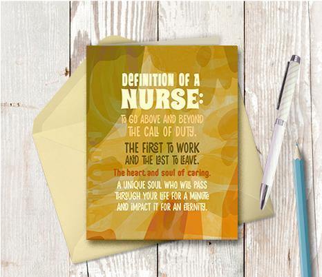 0736 Definition Of A Nurse Note Card - deloresartcanada