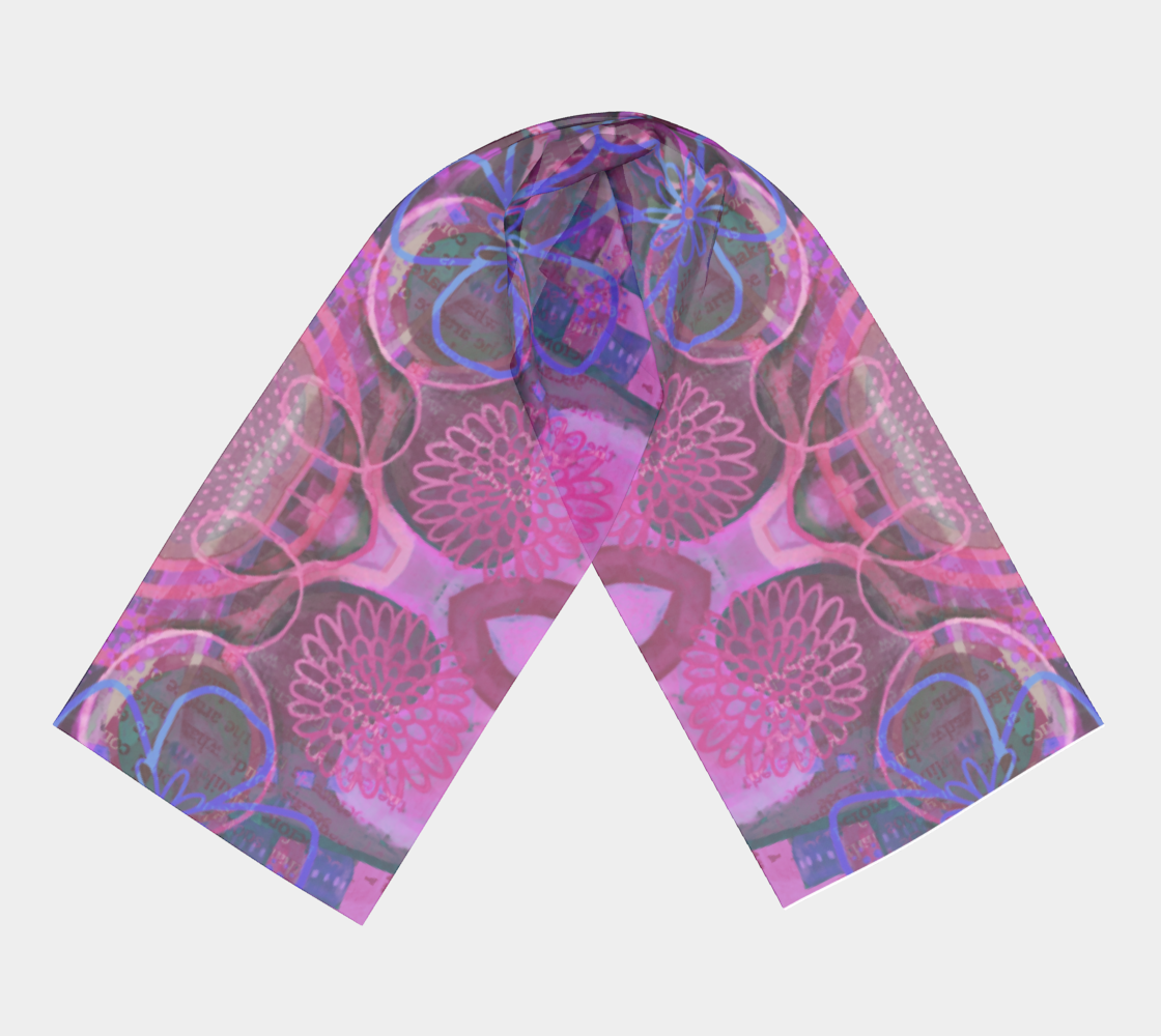 Flower Garden Scarf by Deloresart