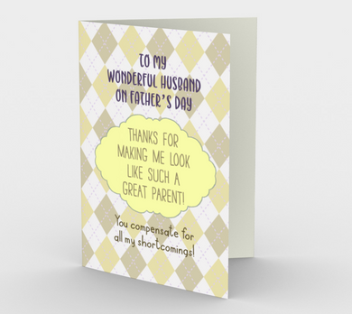1075.You Compensate for All My Shortcomings  Card by DeloresArt