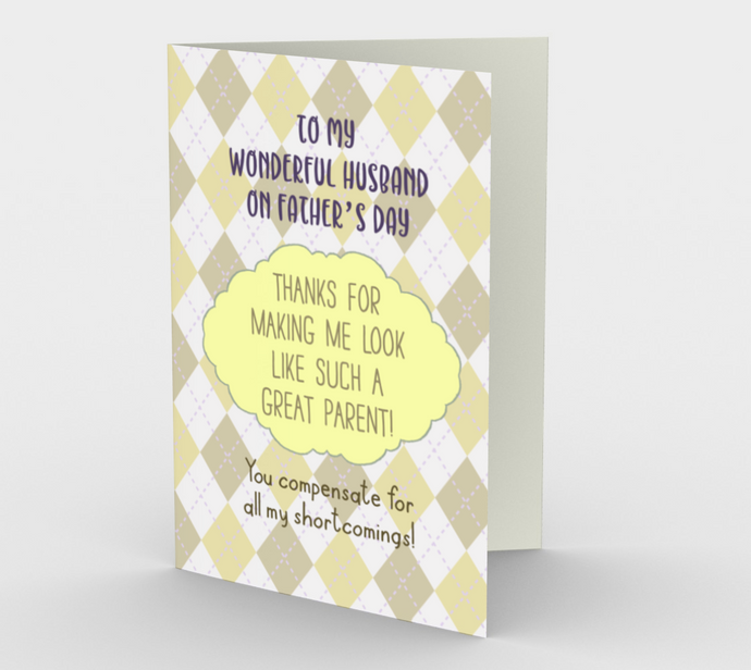 1075.You Compensate for All My Shortcomings  Card by DeloresArt