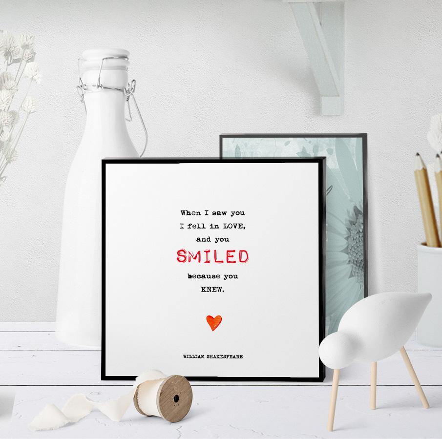 0749 When I Saw You I Fell In Love Art - deloresartcanada