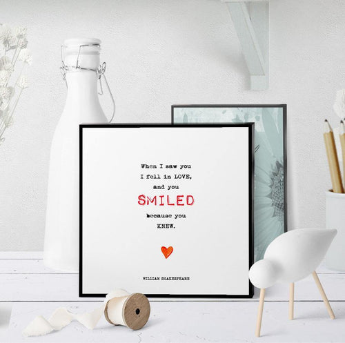 0749 When I Saw You I Fell In Love Art - deloresartcanada