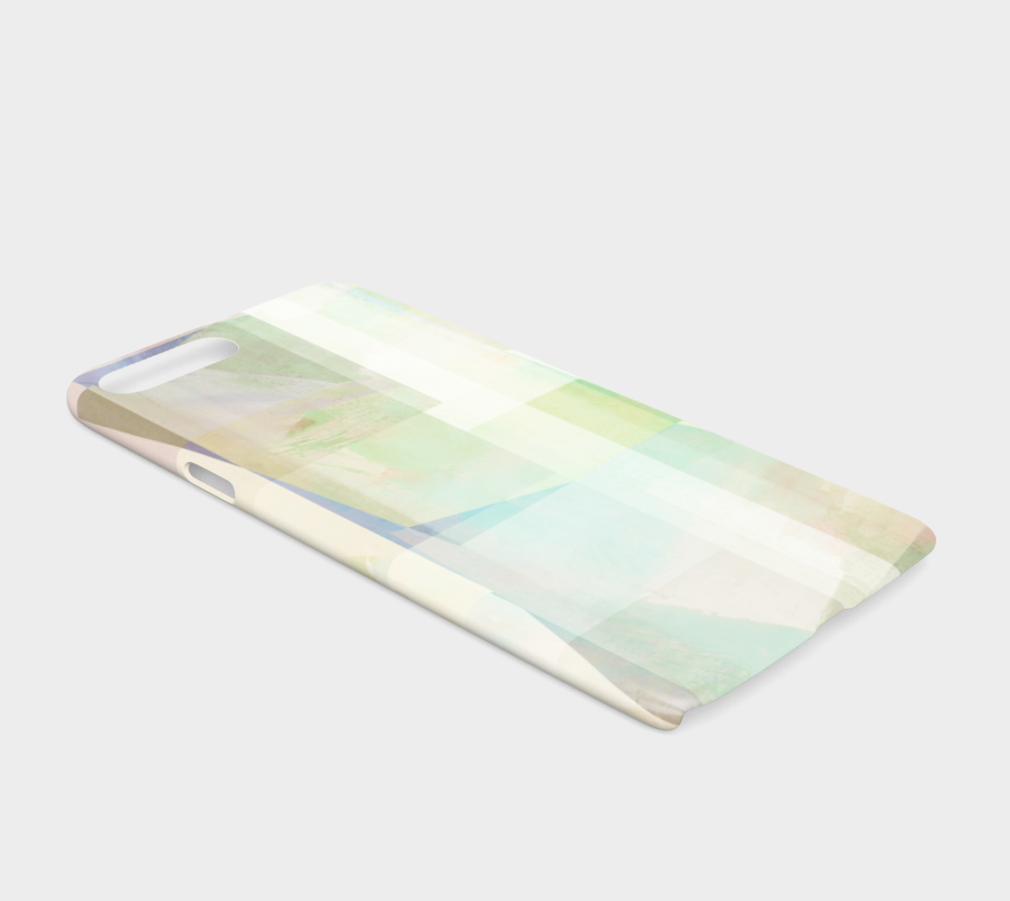 Del 490D Square Off Textured Purples And Greens Device Case - deloresartcanada