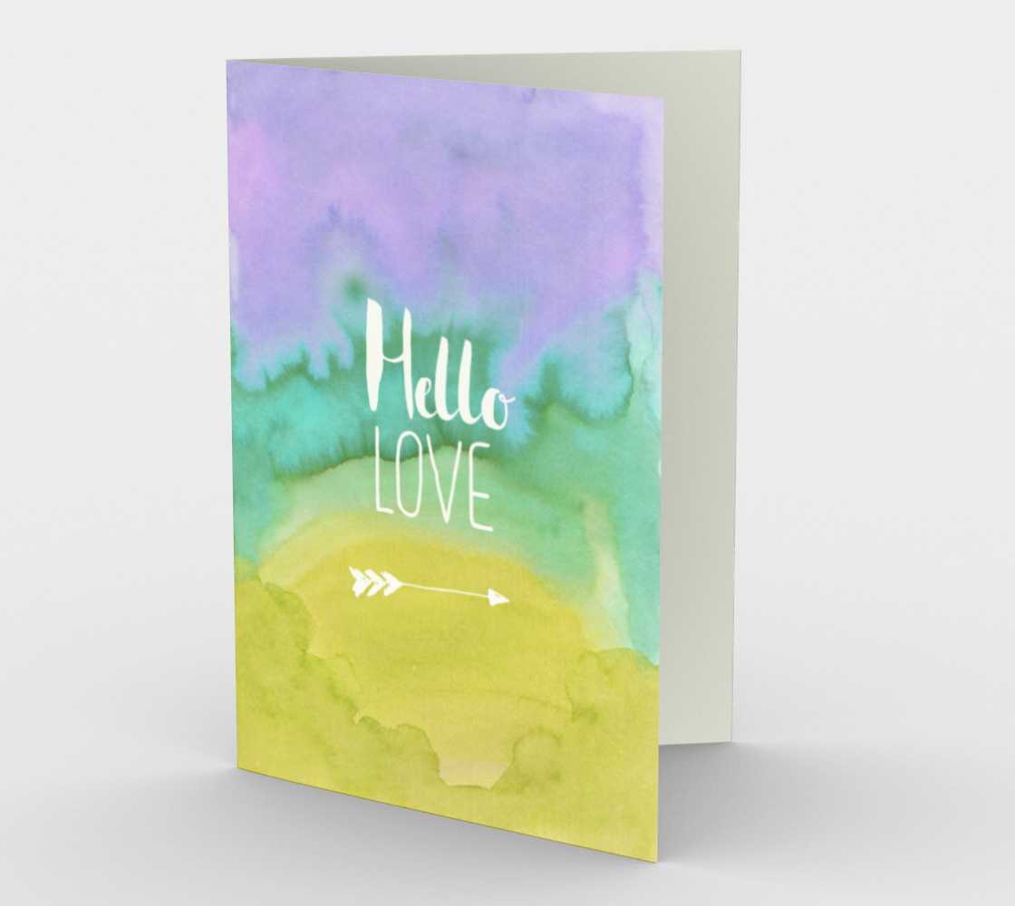 1413 Hello, Love Card by Deloresart - deloresartcanada