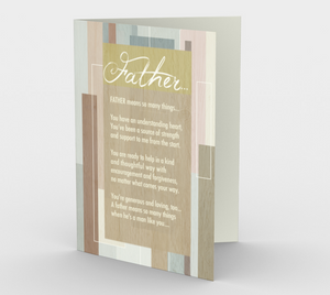 0249 Father Means So Many Things  Card by DeloresArt - deloresartcanada