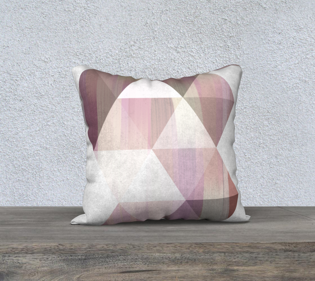 Unhinged Muted Maroon Throw Pillow by Deloresart