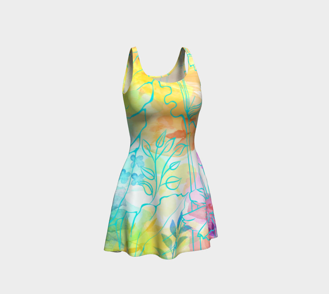 Posie Cluster Flare Dress by Deloresart