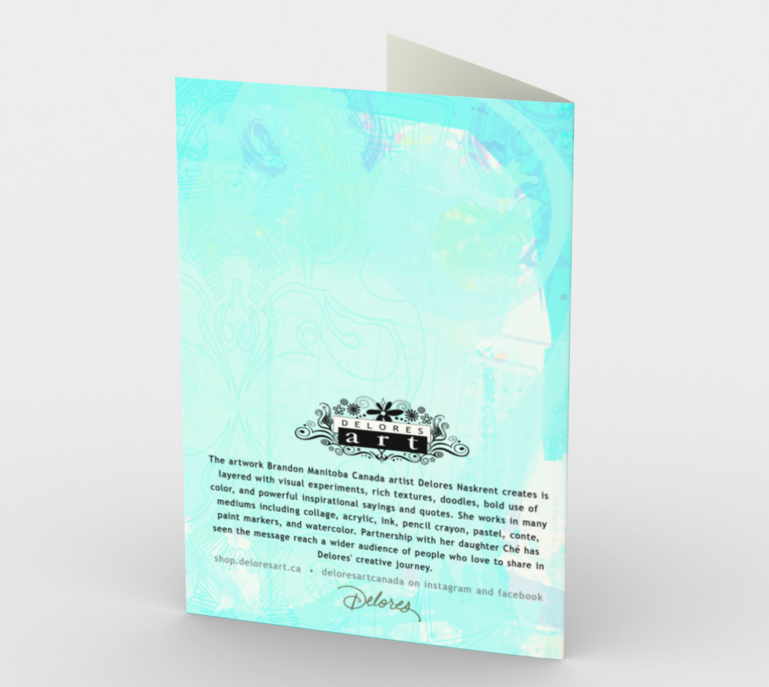 1425 Praise and Celebrate Birthday Card by Deloresart - deloresartcanada