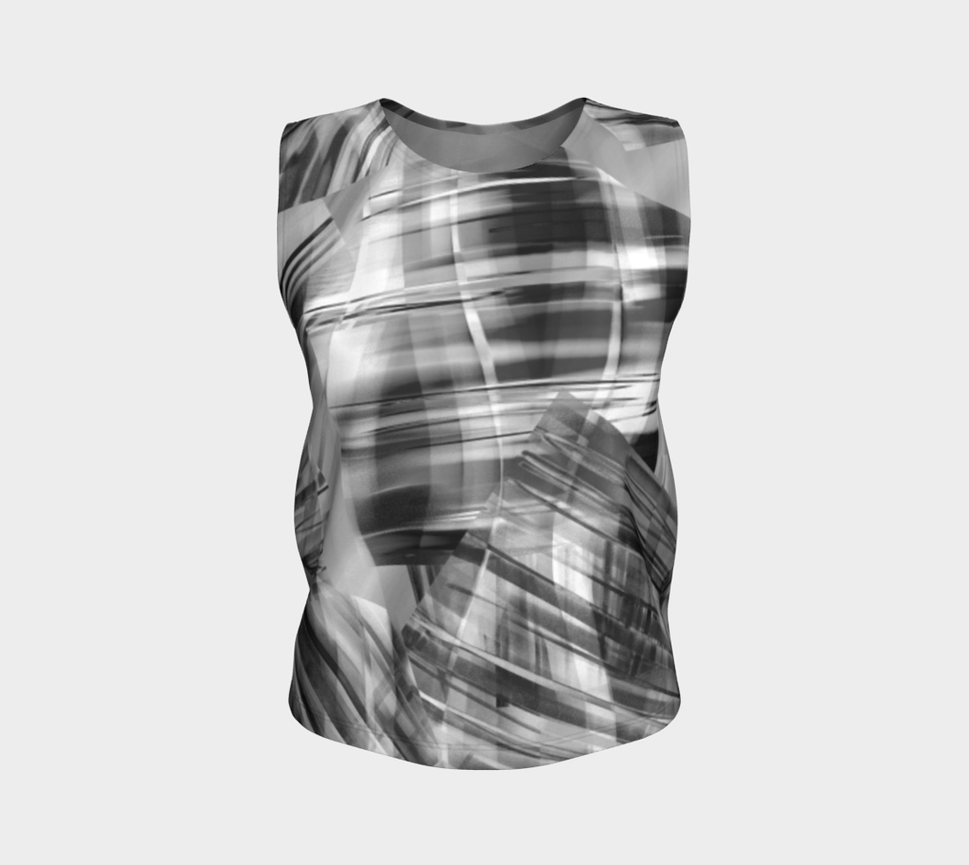 Tartan Cliffs Fabric in Black and Greys - deloresartcanada