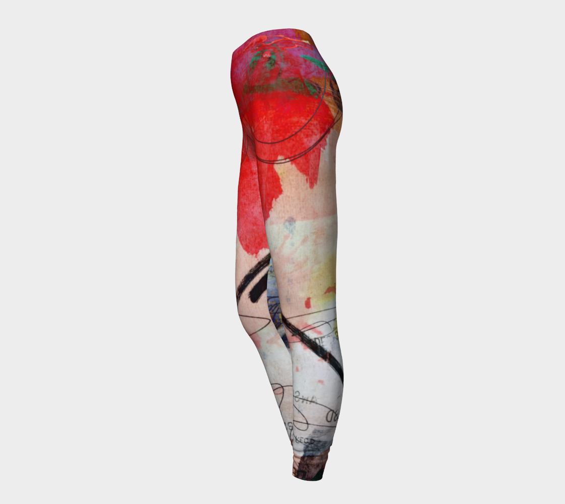Red Panic Leggings by Deloresart