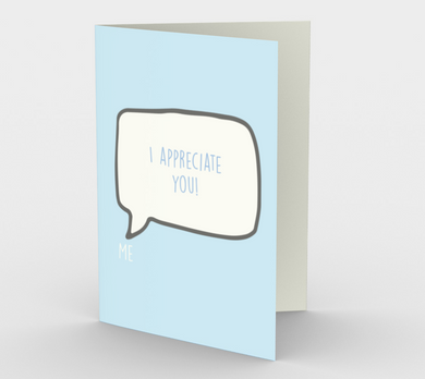1187. I Appreciate You  Card by DeloresArt