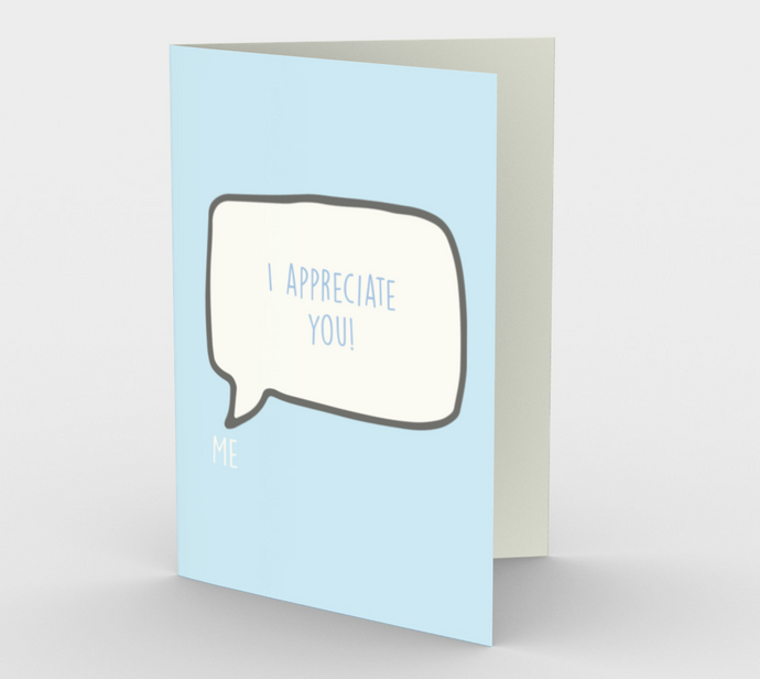 1187. I Appreciate You  Card by DeloresArt