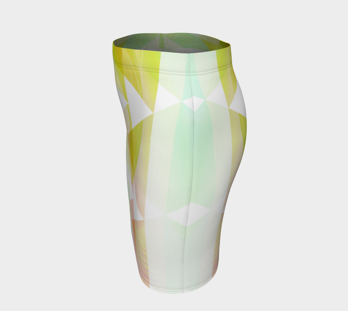 Obtuse Romance Fitted Skirt by Deloresart - deloresartcanada