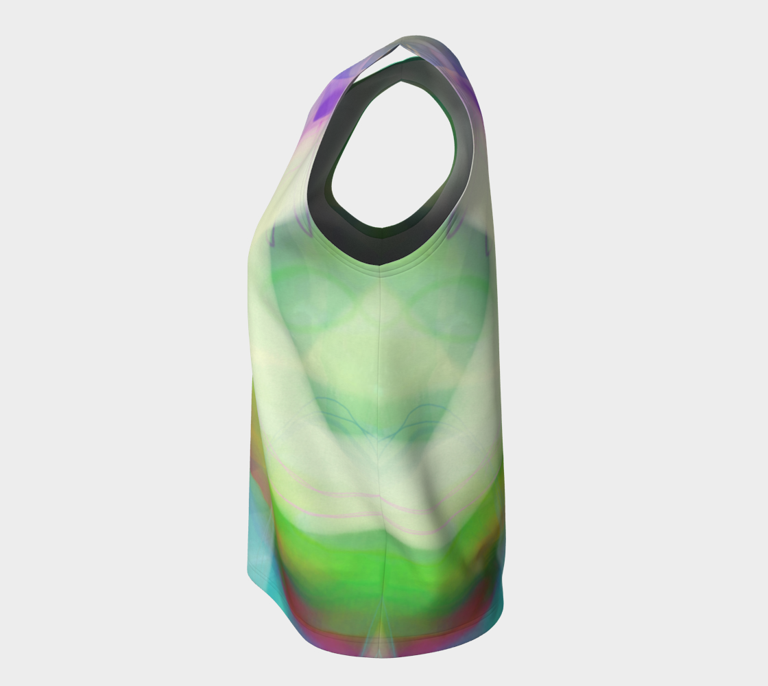 Good Wine Loose Tank by Deloresart  in Greens - deloresartcanada