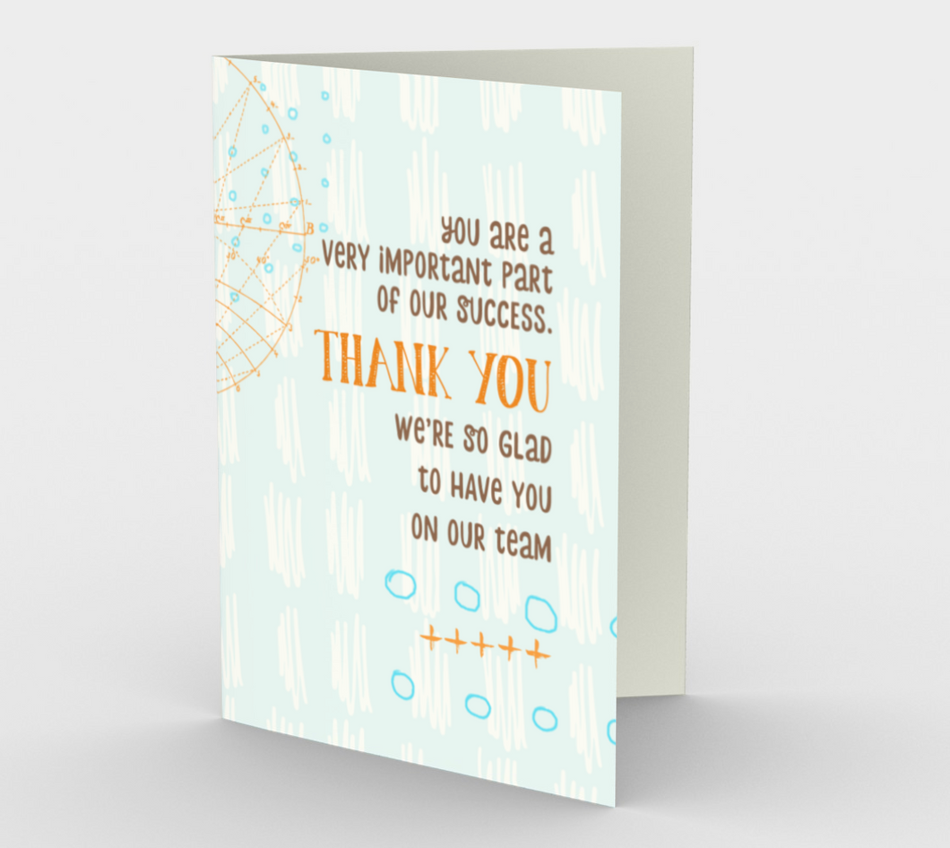 1159. Glad To Have You On Our Team  Card by DeloresArt