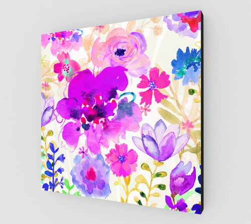Magenta Floral - deloresartcanada