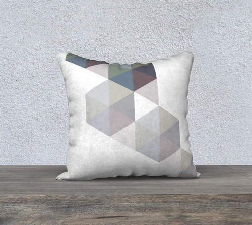 Coaxial Throw Pillow Neutrals by Deloresart
