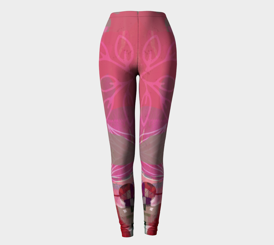 Flourish Collage Legging 2 by Deloresart - deloresartcanada