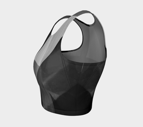 Unhinged Black Crop Top by Deloresart - deloresartcanada