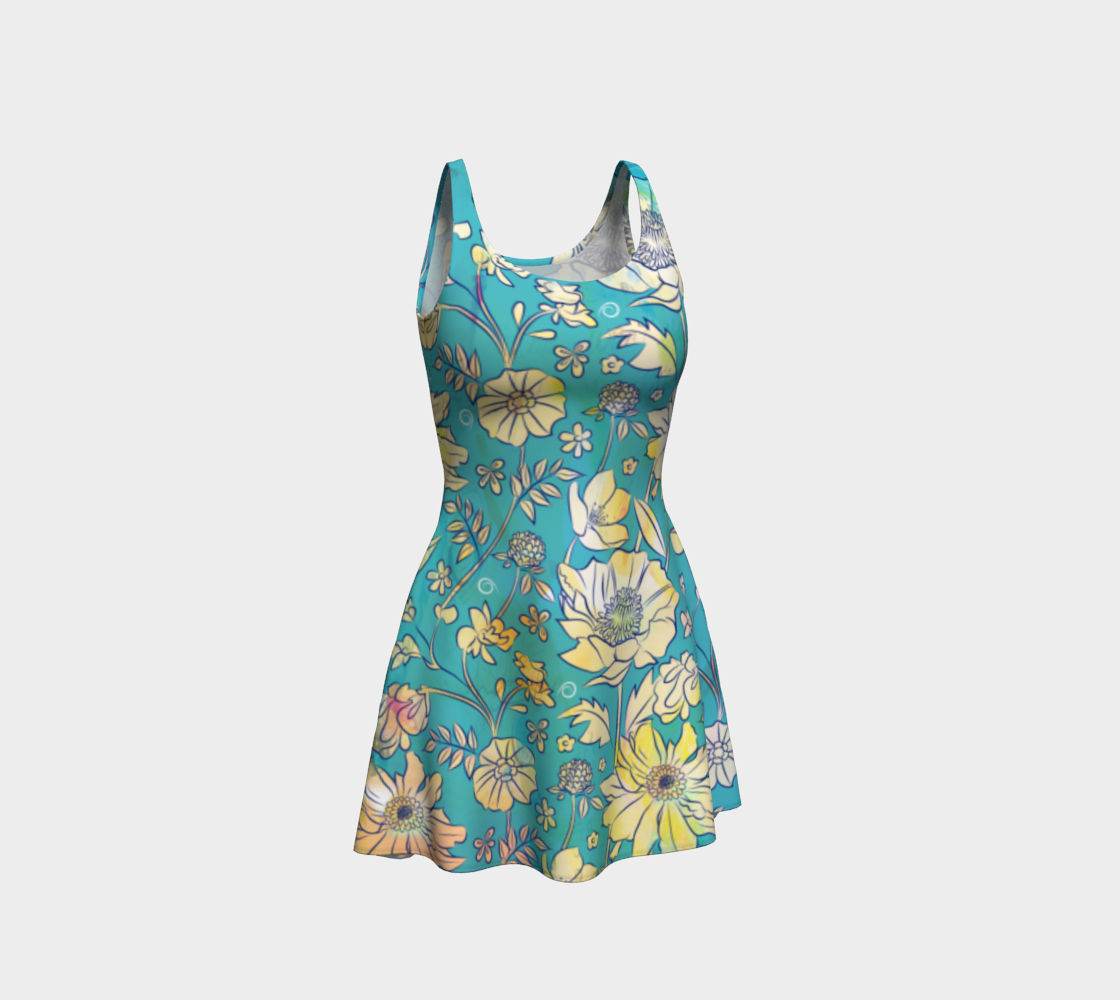 Francella Turqouise Dress by Deloresart