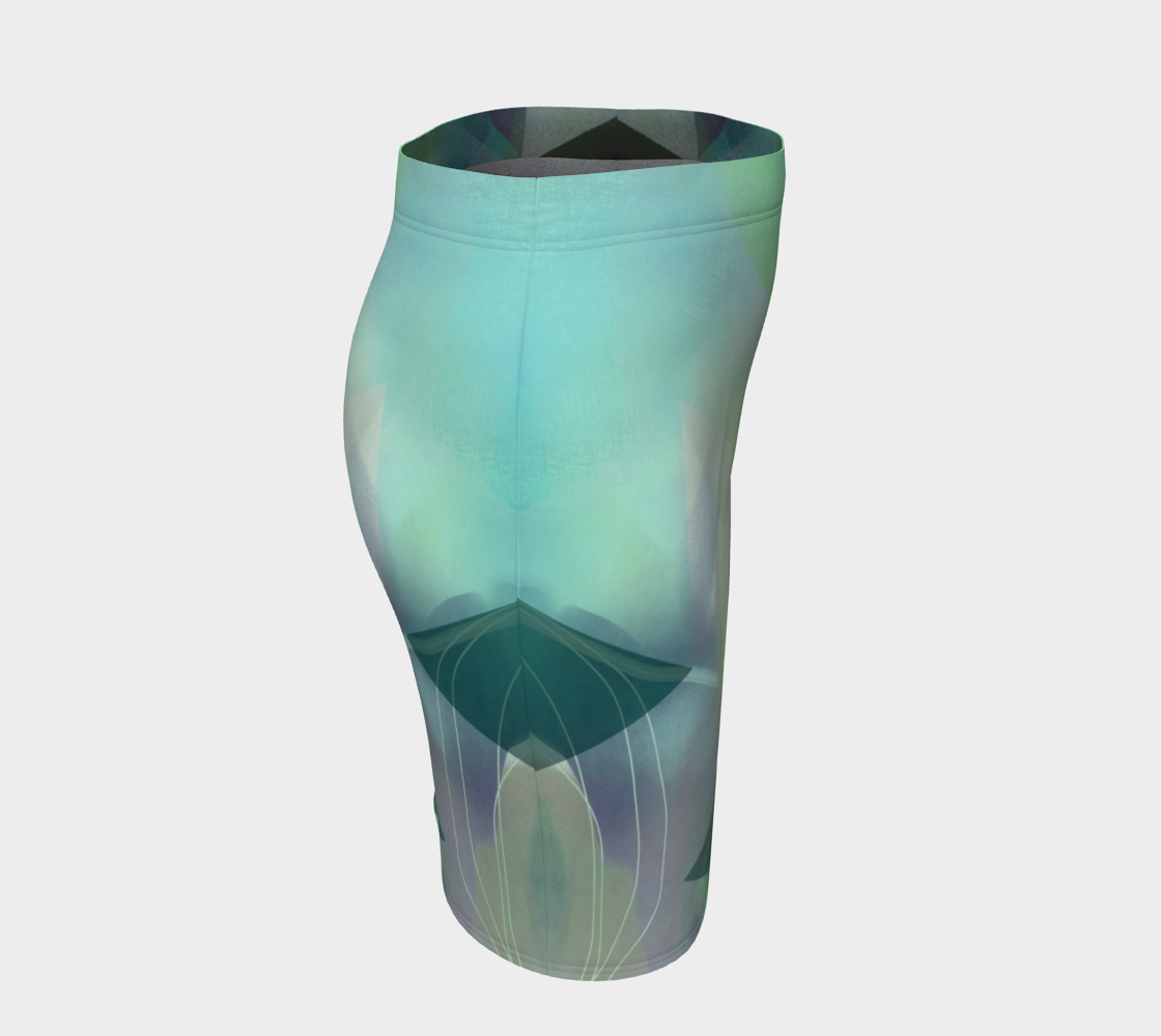 Be Still Textural Fitted Skirt by Deloresart - deloresartcanada