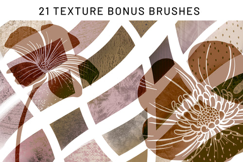 Volume 026 - Floral Procreate Stamp Brushes 3 - deloresartcanada