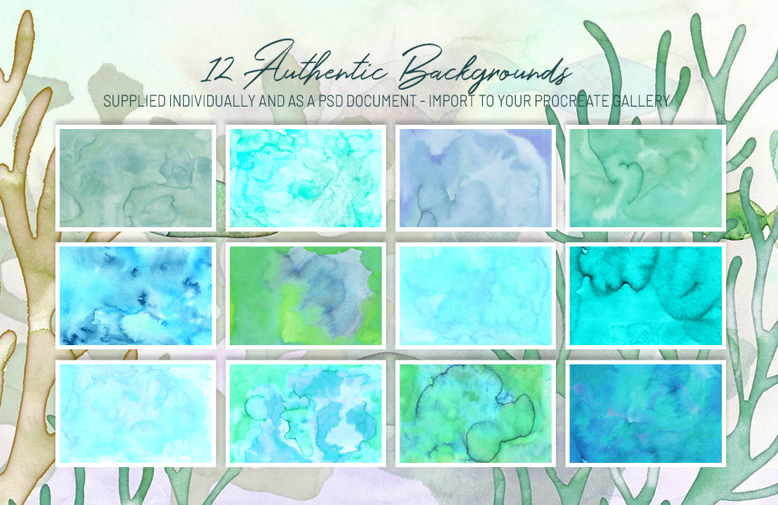 Volume 095 - Underwater Seaworld Stamp and Watercolour Brushes