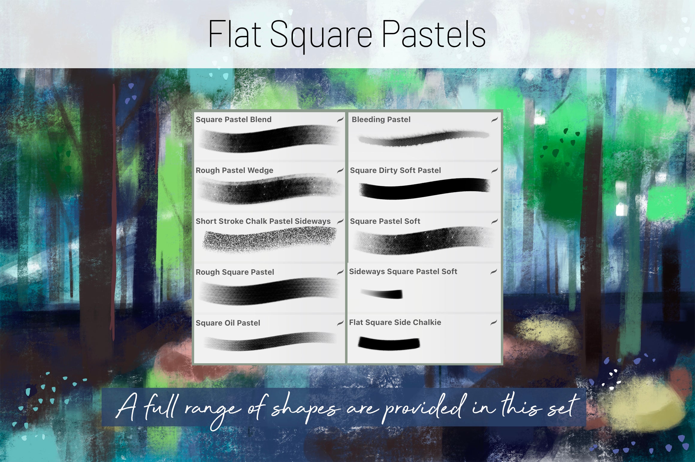 Volume 052 - Pastel Mega Brush Set for Procreate