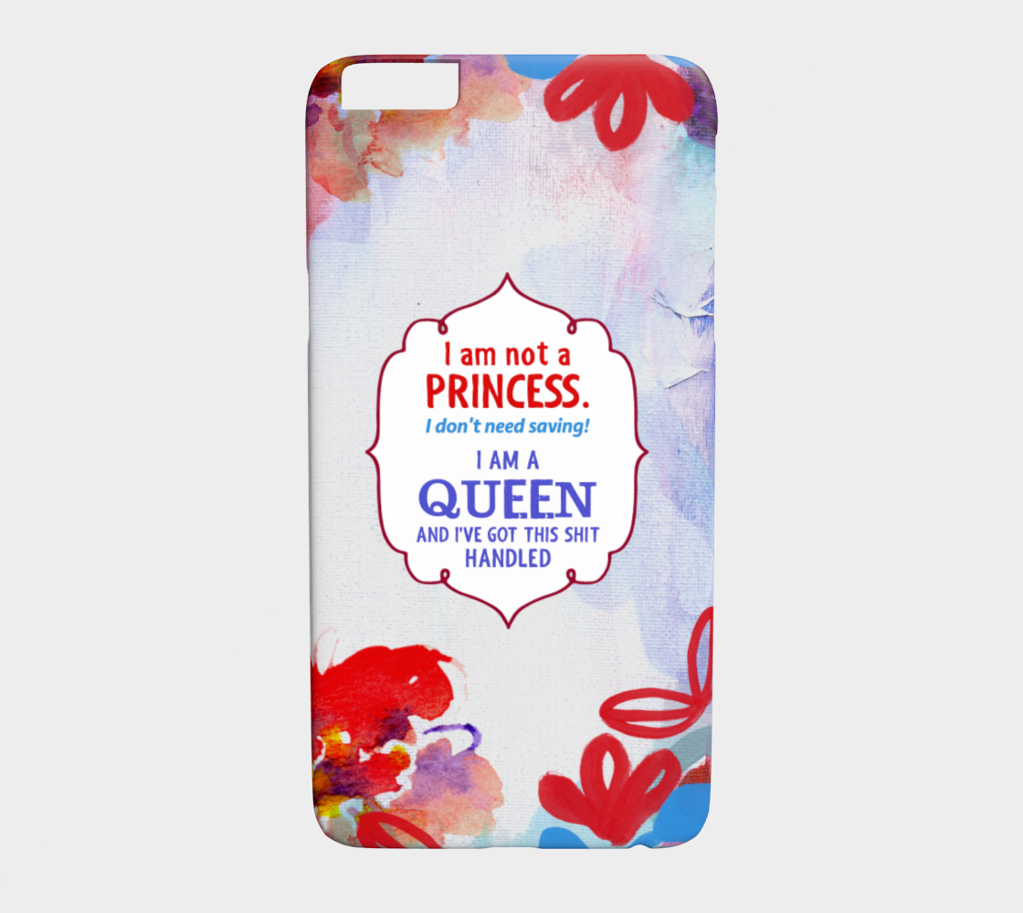 754  I Am A Queen Device Case - deloresartcanada