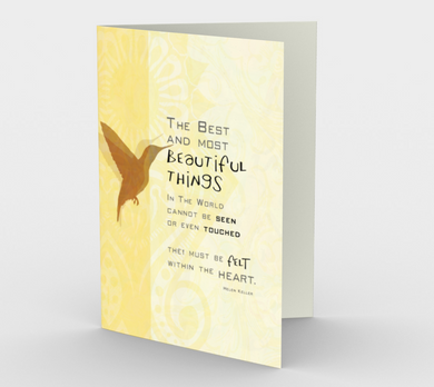 0072 The Best and Most Beautiful Things Card by DeloresArt - deloresartcanada