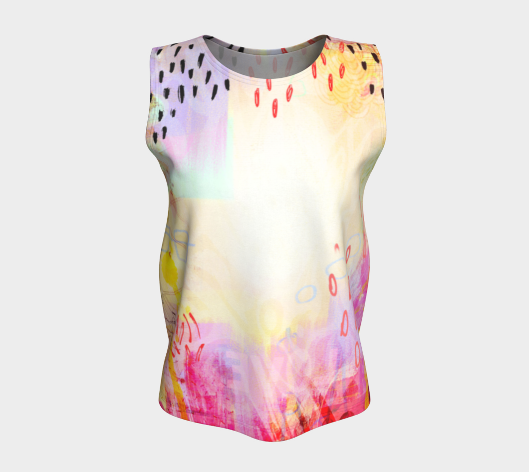 I Love Us Loose Tank Top - deloresartcanada
