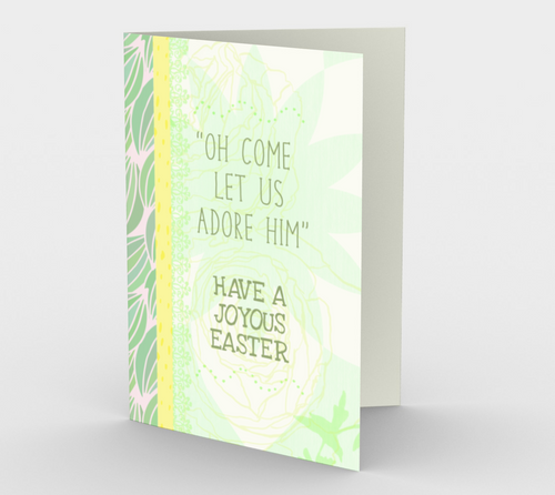 1175. Oh Come Let Us Adore Him  Card by DeloresArt - deloresartcanada