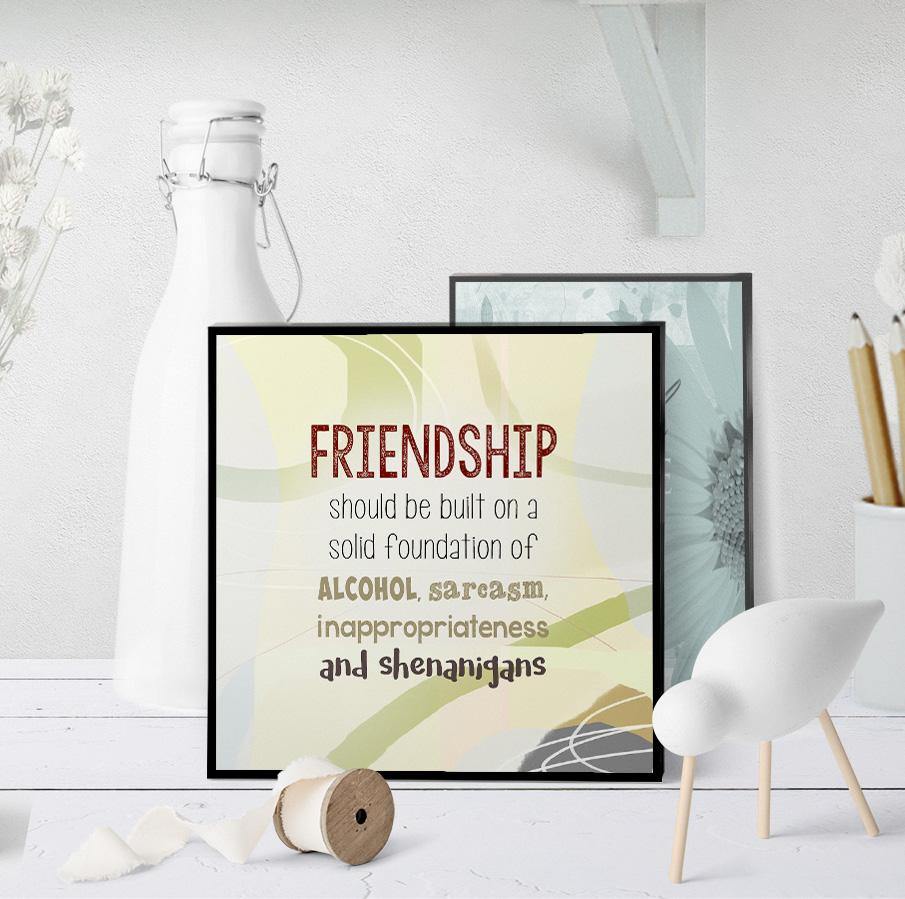 0810 Friendship - Shenanigans Art - deloresartcanada