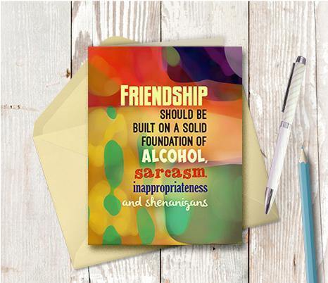 0810 Shenanigans Note Card - deloresartcanada