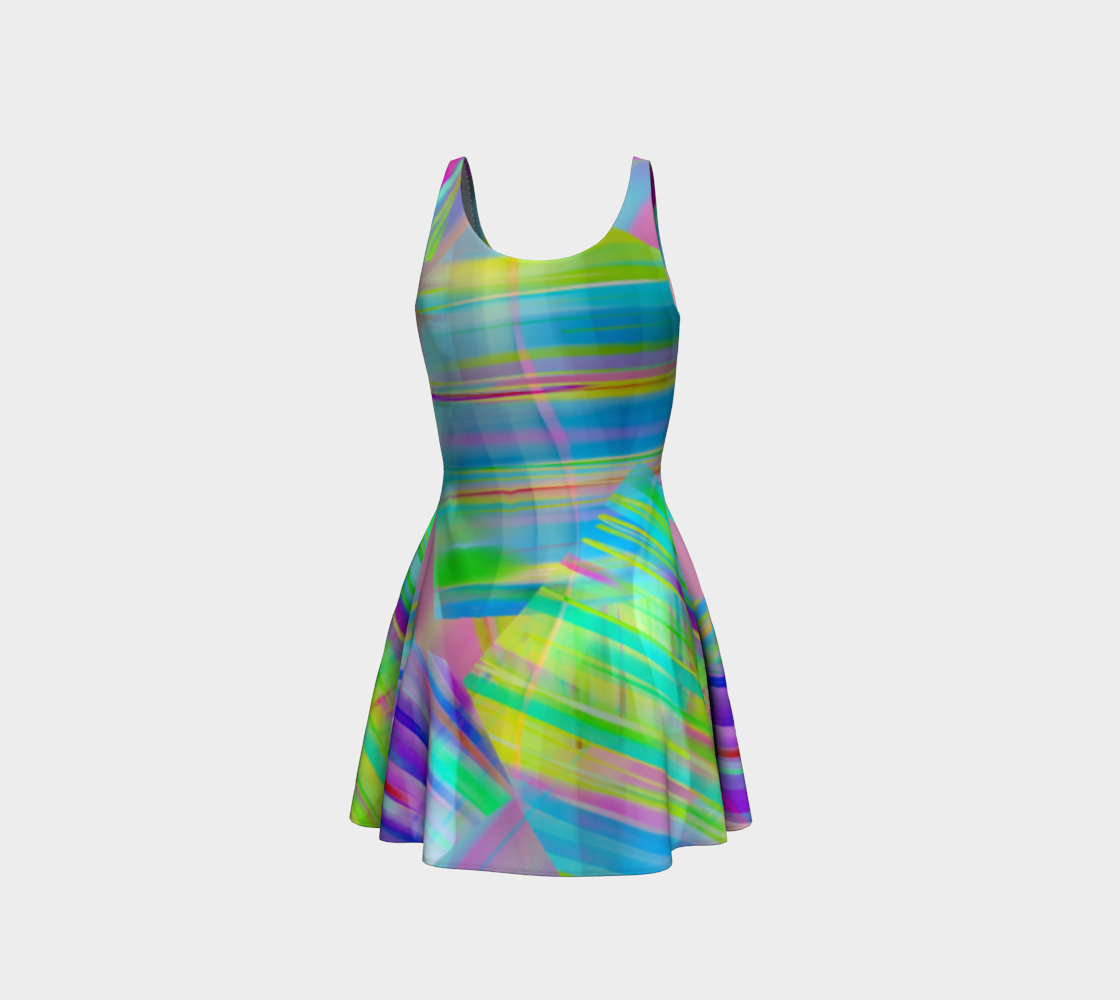 Tartan Cliffs Blues Dress by Deloresart