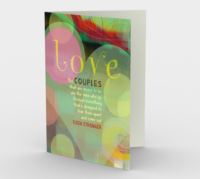0500 Couples That Are Meant to Be  Card by DeloresArt - deloresartcanada