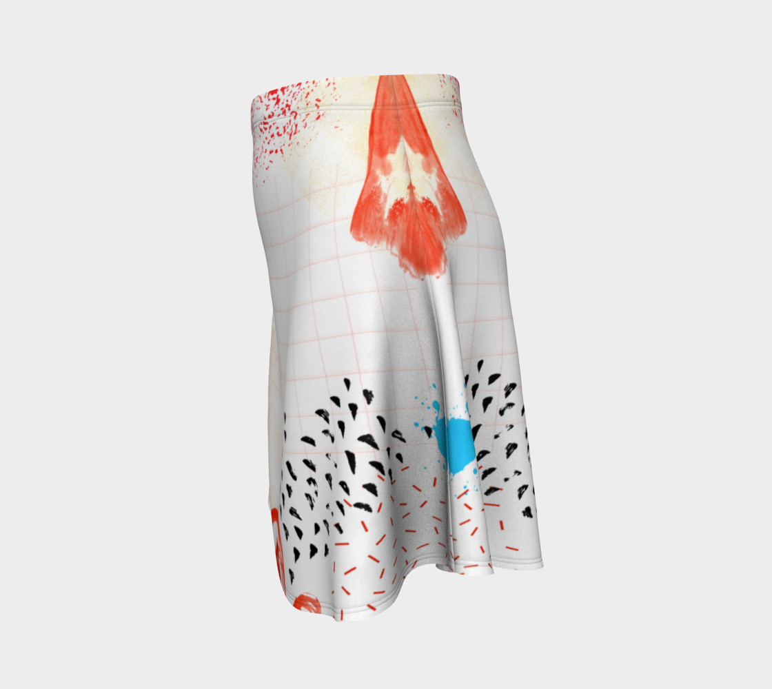 All You Need Is Love  Flare Skirt by Deloresart