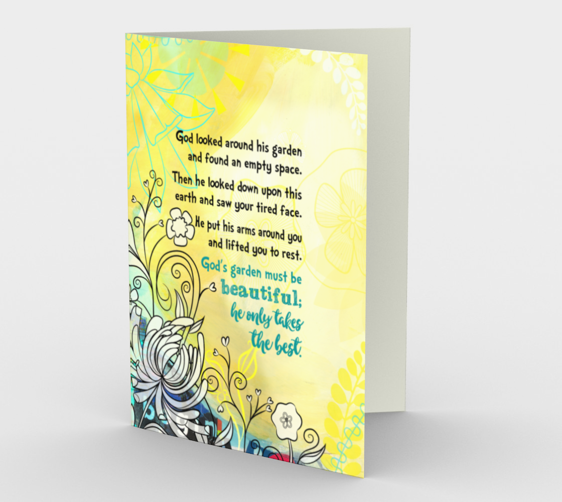0833 God's Garden Card by Deloresart - deloresartcanada