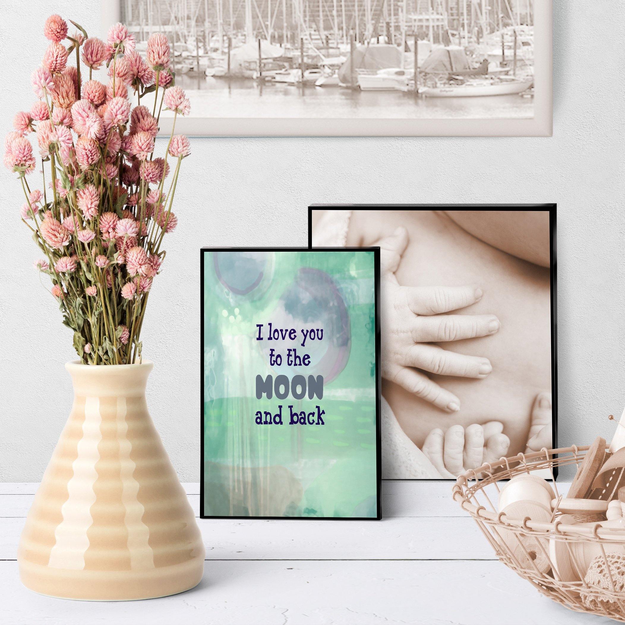 0818 Love You To The Moon Art - deloresartcanada