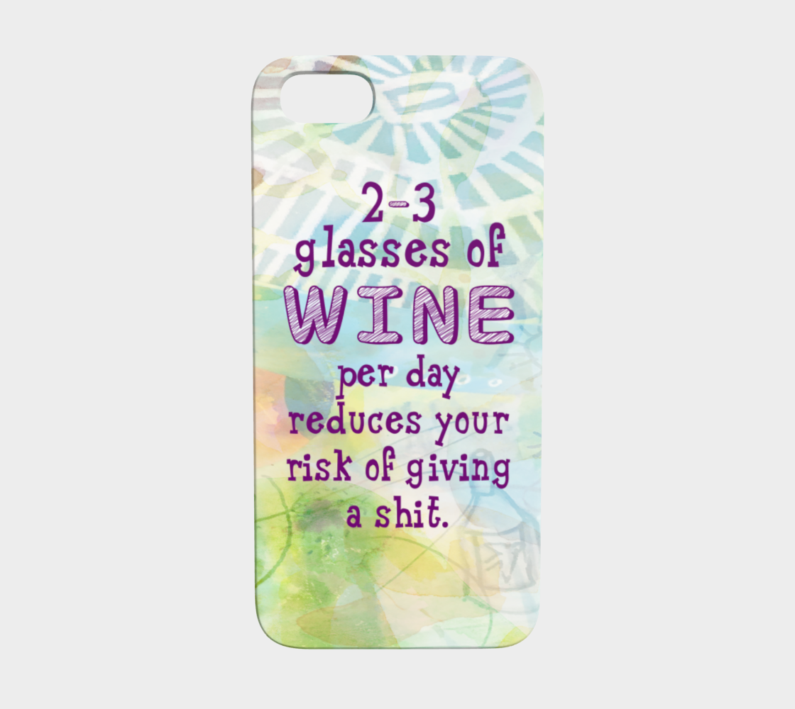 873 Three Glasses Of Wine Per Day Device Case - deloresartcanada
