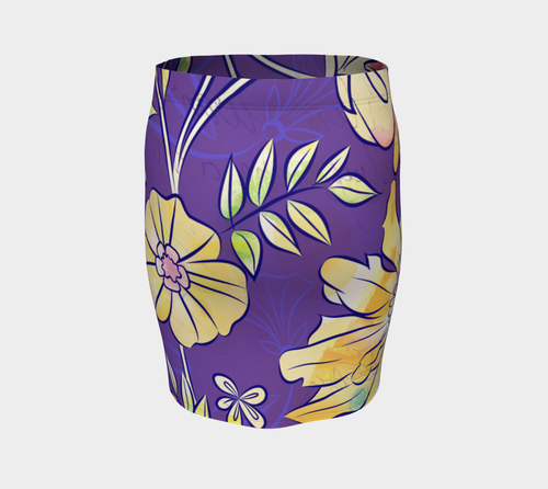 Francella Floret Fitted Skirt by Deloresart - deloresartcanada
