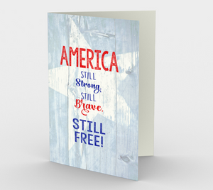 1365 America Stands Strong Card by Deloresart - deloresartcanada