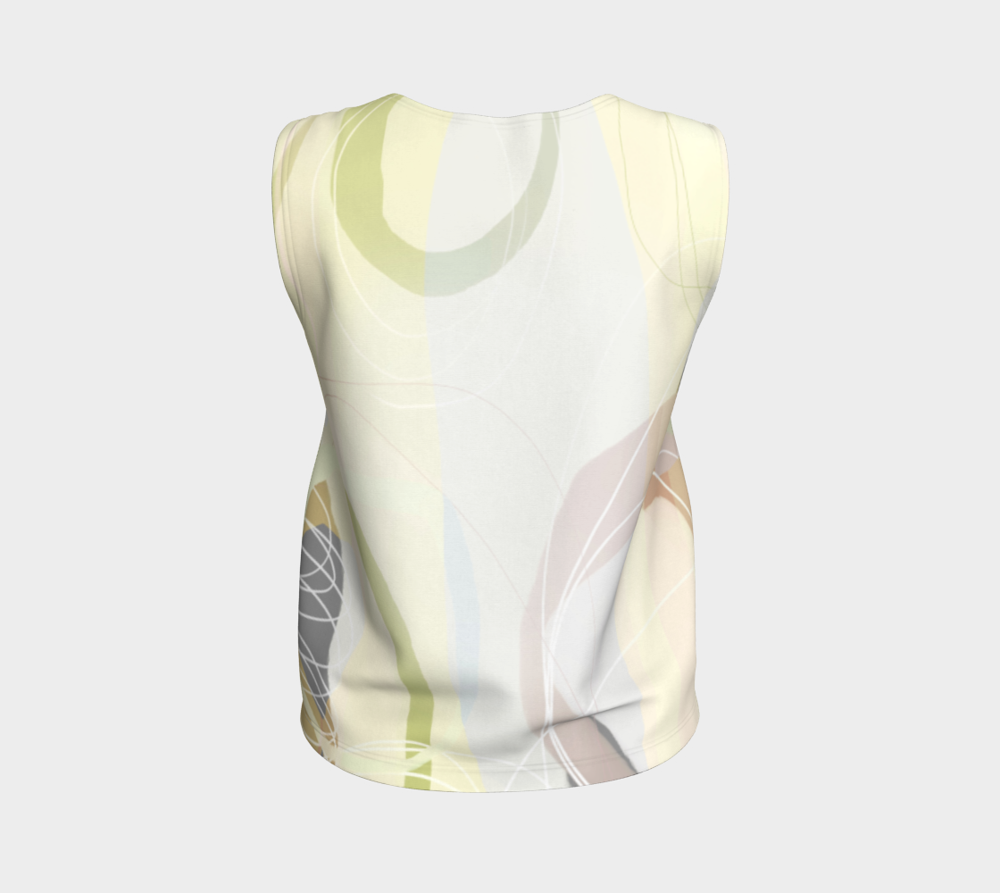 Shenanigans  Loose Tank by Deloresart Soft Yellows - deloresartcanada