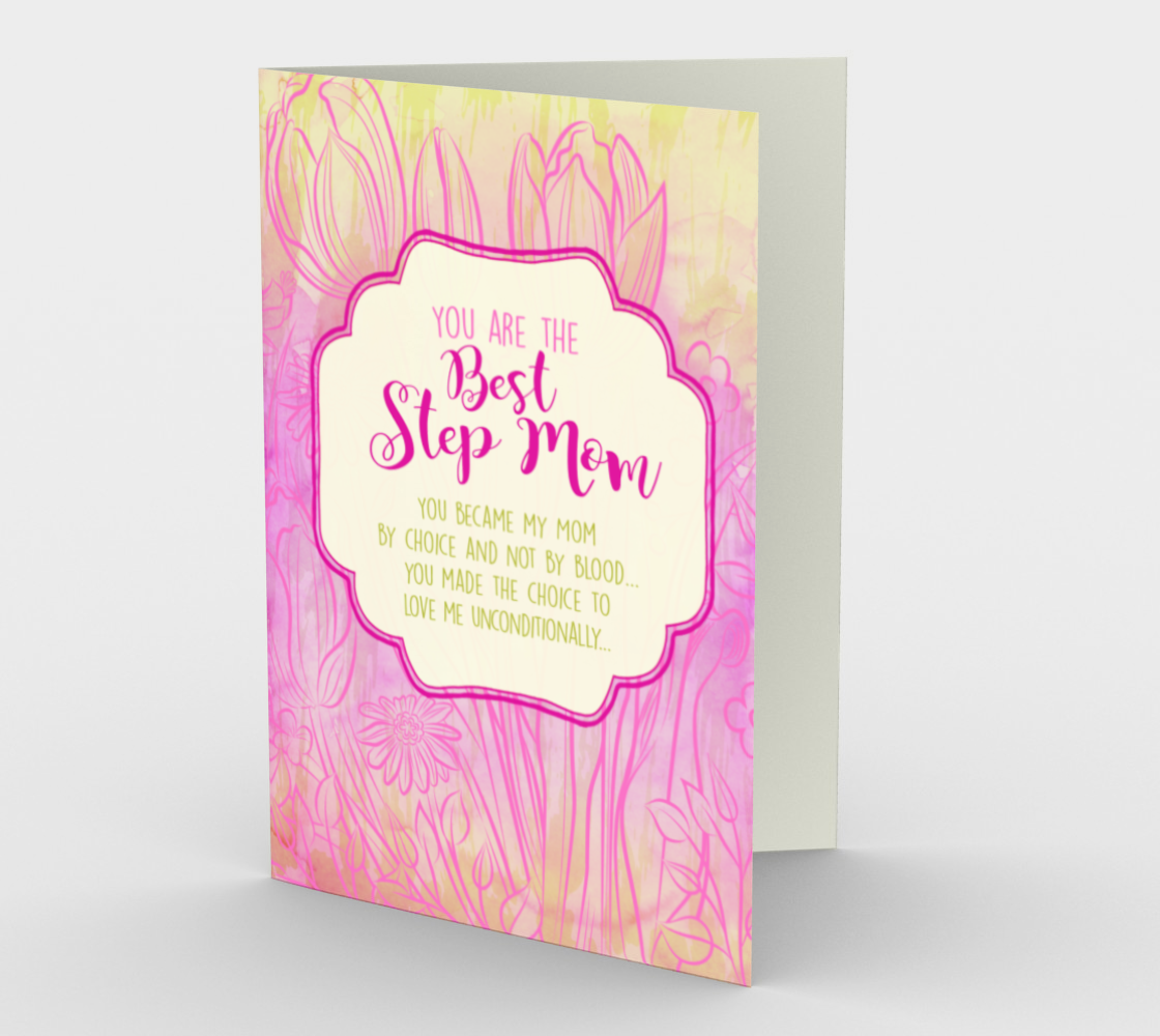 1201. Best Step Mom  Card by DeloresArt