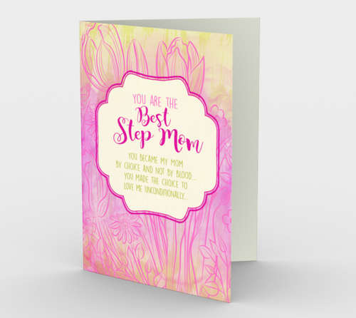 1201. Best Step Mom  Card by DeloresArt