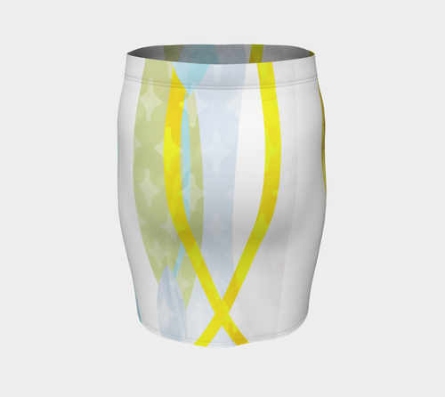 Side by Side Fitted Skirt by Deloresart - deloresartcanada