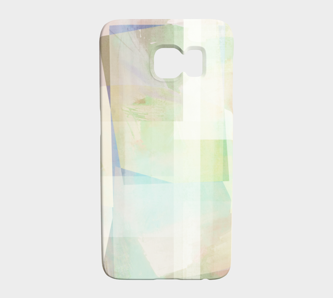 Del 490D Square Off Textured Purples And Greens Device Case - deloresartcanada