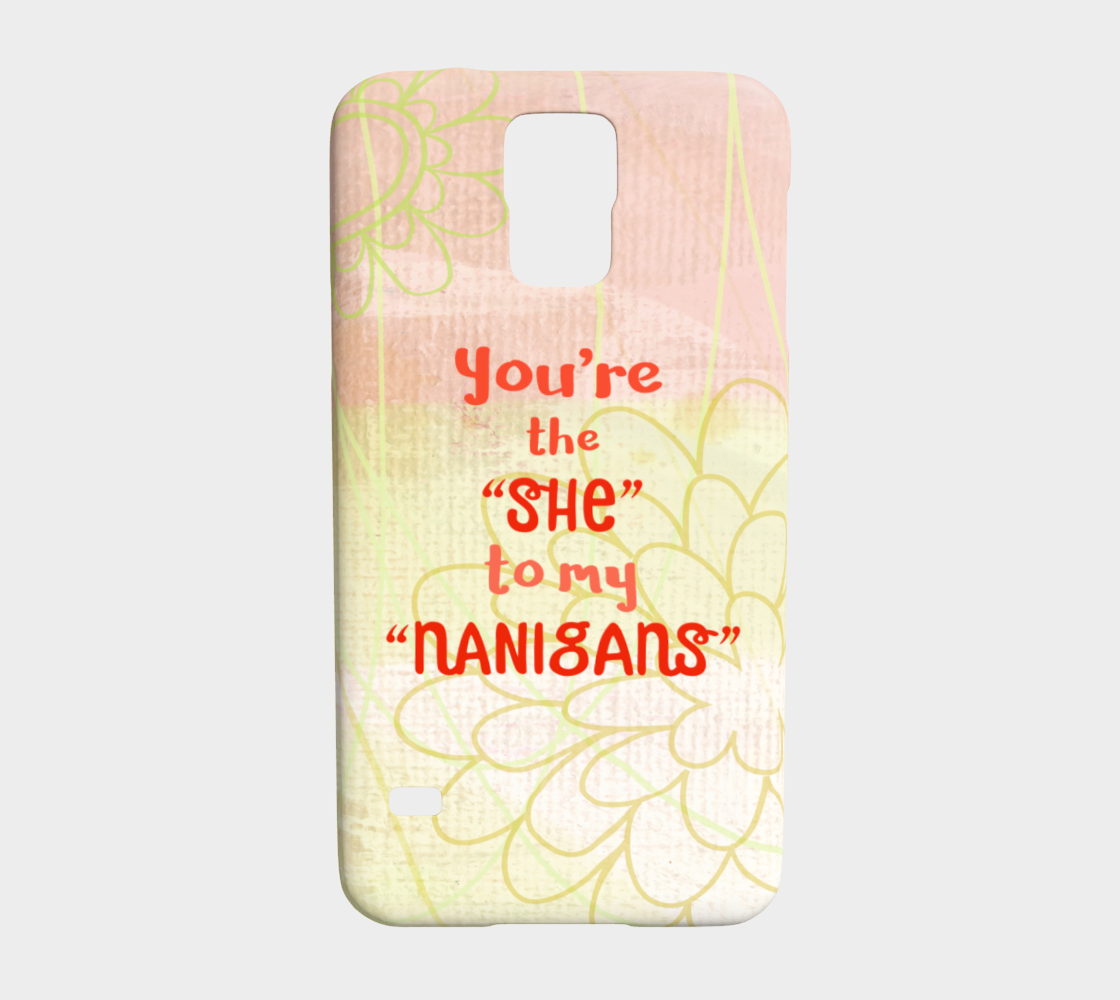 841  She To My Nanigans Device Case - deloresartcanada